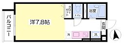 あづま台ヒルズ ワンルームの間取図画像