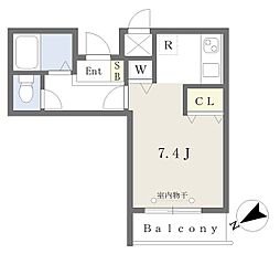 HEROFLAT ワンルームの間取図画像