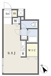 CasaSEVEN ワンルームの間取図画像
