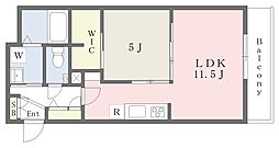 ORTENSIA 1LDKの間取図画像
