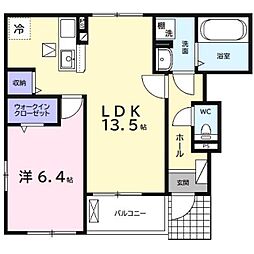 JR内房線 五井駅 バス6分 出津下車 徒歩8分の賃貸アパート 1階1LDKの間取り