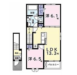 間取図画像 2LDK