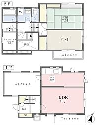 大和田貸家 1階2SLDKの間取り