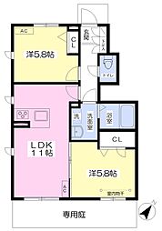 間取図画像 2LDK