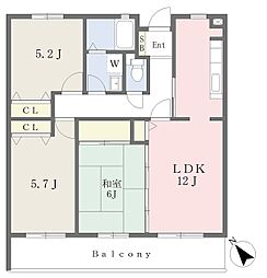 ヌーベル 3LDKの間取図画像