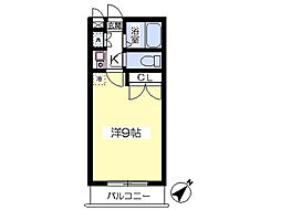 アイビス東金 1Kの間取図画像