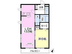 メゾン・スプリングス 1LDKの間取図画像