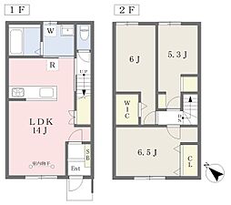 市原市東国分寺台5丁目アパート 3LDKの間取図画像