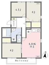 グラン・メチエ2 3LDKの間取図画像