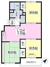 ハイライズサイトウ 3LDKの間取図画像