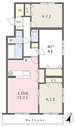 間取図画像 2SLDK