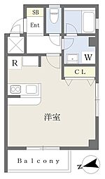 (仮)流山市東深井 新築工事 ワンルームの間取図画像