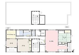 アークハイツ 3階3SLDKの間取り