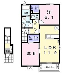 間取図画像 2LDK
