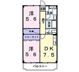 間取図画像 2DK