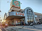 ライフ　二十世紀が丘店まで500ｍ