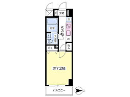 グランヴィラ成田赤坂 1Kの間取図画像