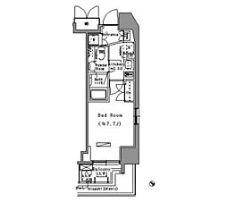 ParkAxis台東根岸 1Kの間取図画像