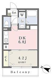 Ｆビレッジ 1階1DKの間取り