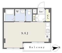 プレミアムバリュー浦安 ワンルームの間取図画像
