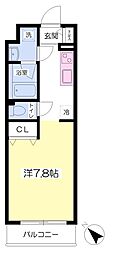 メトロステージS妙典富浜 ワンルームの間取図画像
