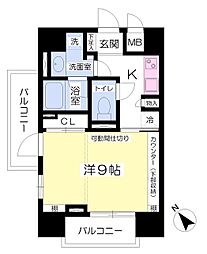 T・OBLDG.2nd 1Kの間取図画像
