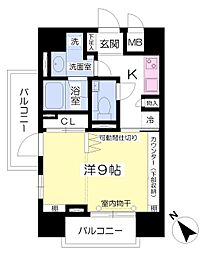 T・OBLDG.2nd 1Kの間取図画像