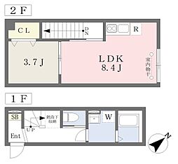 AJ南行徳 1LDKの間取図画像