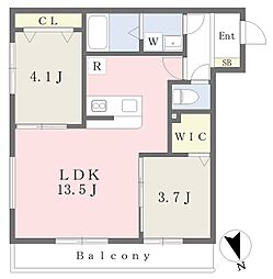 JR総武本線 都賀駅 徒歩6分の賃貸アパート 2階2LDKの間取り