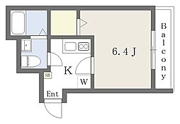 JR総武線 幕張駅 徒歩8分の賃貸アパート 3階1Kの間取り