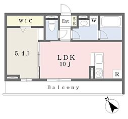 TAKE藤 1LDKの間取図画像