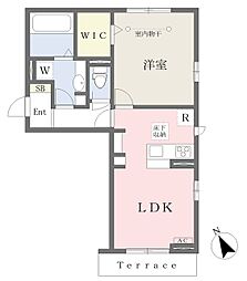 グランメゾンA 1LDKの間取図画像