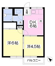 間取図画像 2DK