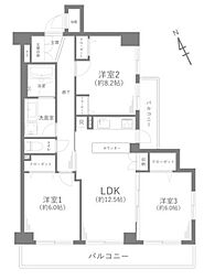 コスモ上永谷 3LDKの間取図画像