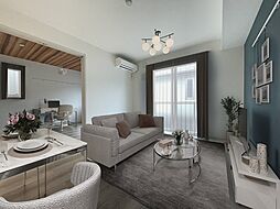 アクシス 201 2階2LDKのリビング/ダイニング