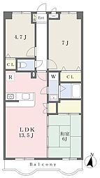 テラモーネ二俣川 3LDKの間取図画像