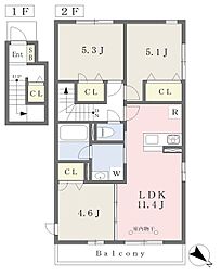 うるは 3LDKの間取図画像