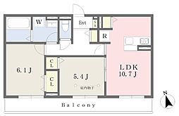 間取図画像 2LDK