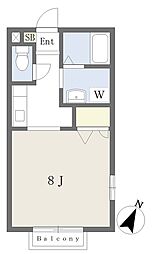 ラマージュ ワンルームの間取図画像