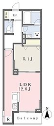 フォーチュン 1LDKの間取図画像