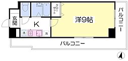 ヴィヴァン2000 1Kの間取図画像