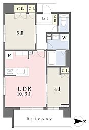 5.田中ビル 2LDKの間取図画像
