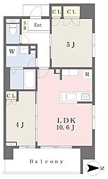 5.田中ビル 2LDKの間取図画像