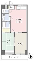 フィオーレMT 2LDKの間取図画像