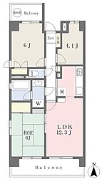 橋本南パーク・ホームズ 3LDKの間取図画像