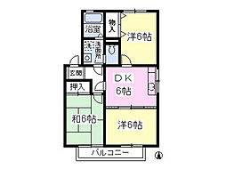 ハイム・エスポワール 3DKの間取図画像