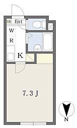 ラ・シャンス町田 1Kの間取図画像
