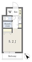 ライオンズルーセント町田 ワンルームの間取図画像