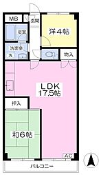 アイヴォール中央林間 2LDKの間取図画像