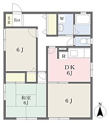 ステージB 3DKの間取図画像